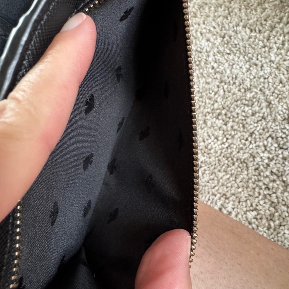 Kate Spade New York Staci Black Continental Wallet Snap Closure Gold Hardware - Picture 4 of 5